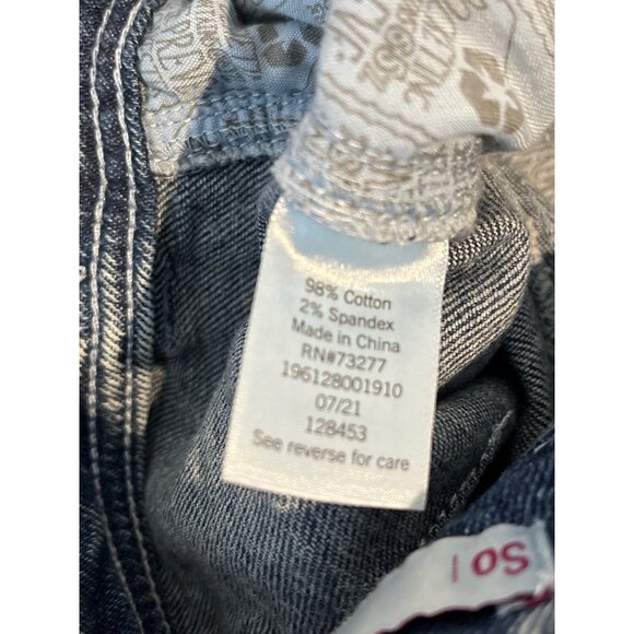 SO Super High Rise Straight Acid Wash Stretch Jeans Size 3 26 XS NWT - Picture 7 of 10